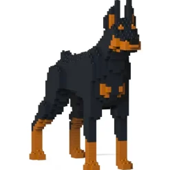 Jekca - Doberman Pinscher 01-M01 - Big - Lego - Sculpture - Construction - 4D - Brick Animals - Toys - Avvenice