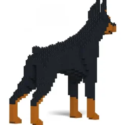 Jekca - Doberman Pinscher 01-M01 - Big - Lego - Sculpture - Construction - 4D - Brick Animals - Toys - Avvenice