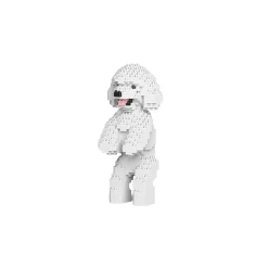 Jekca - Dwarf Poodle - Dog - 04S-M01 - Lego - Sculpture - Construction - 4D - Brick Animals - Toys - Avvenice