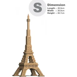 Jekca - Eiffel Tower 01S - Lego - Sculpture - Construction - 4D - Brick Animals - Toys - Avvenice