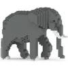 Jekca - Elephant 03 - Big - Lego - Sculpture - Construction - 4D - Brick Animals - Toys - Avvenice
