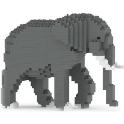 Jekca - Elephant 03 - Big - Lego - Sculpture - Construction - 4D - Brick Animals - Toys - Avvenice
