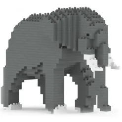Jekca - Elephant 03 - Big - Lego - Sculpture - Construction - 4D - Brick Animals - Toys - Avvenice