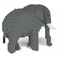 Jekca - Elephant 03S - Lego - Sculpture - Construction - 4D - Brick Animals - Toys - Avvenice