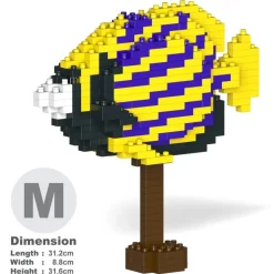 Jekca - Emperor Angelfish 01 - Big - Lego - Sculpture - Construction - 4D - Brick Animals - Toys - Avvenice