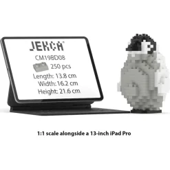 Jekca - Emperor Penguin 02 - Big - Lego - Sculpture - Construction - 4D - Brick Animals - Toys - Avvenice