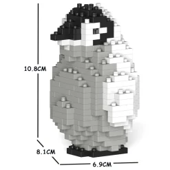 Jekca - Emperor Penguin 02S - Lego - Sculpture - Construction - 4D - Brick Animals - Toys - Avvenice