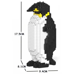 Jekca - Emperor Penguin 03S - Lego - Sculpture - Construction - 4D - Brick Animals - Toys - Avvenice