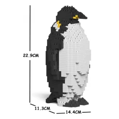Jekca - Emperor Penguin 01S - Lego - Sculpture - Construction - 4D - Brick Animals - Toys - Avvenice