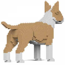 Jekca - English Bull Terrier 01-M04 - Big - Lego - Sculpture - Construction - 4D - Brick Animals - Toys - Avvenice