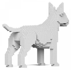 Jekca - English Bull Terrier 01S-M03 - Lego - Sculpture - Construction - 4D - Brick Animals - Toys - Avvenice