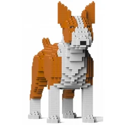Jekca - English Bull Terrier 01S-M02 - Lego - Sculpture - Construction - 4D - Brick Animals - Toys - Avvenice
