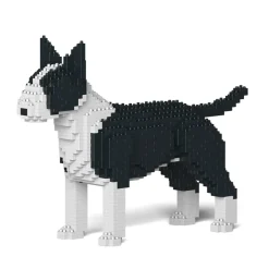 Jekca - English Bull Terrier - Dog - 01S-M01 - Lego - Sculpture - Construction - 4D - Brick Animals - Toys - Avvenice