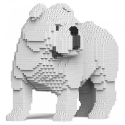 Jekca - English Bulldog 4-in-1 Pack 01S-M02 - Lego - Sculpture - Construction - 4D - Brick Animals - Toys - Avvenice