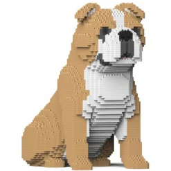 Jekca - English Bulldog 4-in-1 Pack 01S-M03 - Lego - Sculpture - Construction - 4D - Brick Animals - Toys - Avvenice