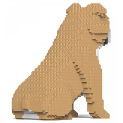 Jekca - English Bulldog 4-in-1 Pack 01S-M03 - Lego - Sculpture - Construction - 4D - Brick Animals - Toys - Avvenice