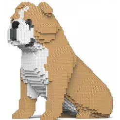Jekca - English Bulldog 4-in-1 Pack 01-M03 - Big - Lego - Sculpture - Construction - 4D - Brick Animals - Toys - Avvenice