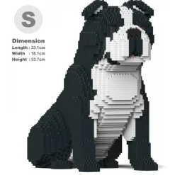 Jekca - English Bulldog 4-in-1 Pack 01S-M04 - Lego - Sculpture - Construction - 4D - Brick Animals - Toys - Avvenice