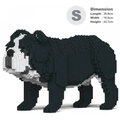 Jekca - English Bulldog 4-in-1 Pack 01S-M04 - Lego - Sculpture - Construction - 4D - Brick Animals - Toys - Avvenice