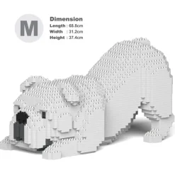 Jekca - English Bulldog 4-in-1 Pack 01-M02 - Big - Lego - Sculpture - Construction - 4D - Brick Animals - Toys - Avvenice