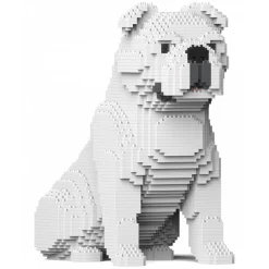 Jekca - English Bulldog 4-in-1 Pack 01-M02 - Big - Lego - Sculpture - Construction - 4D - Brick Animals - Toys - Avvenice