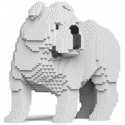 Jekca - English Bulldog 4-in-1 Pack 01-M02 - Big - Lego - Sculpture - Construction - 4D - Brick Animals - Toys - Avvenice