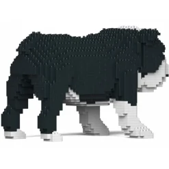Jekca - English Bulldog 01-M04 - Big - Lego - Sculpture - Construction - 4D - Brick Animals - Toys - Avvenice