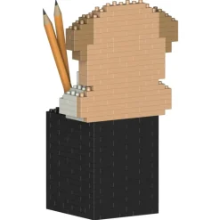 Jekca - English Bulldog Pencil Cup 01S - Lego - Sculpture - Construction - 4D - Brick Animals - Toys - Avvenice