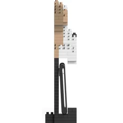 Jekca - English Bulldog Phone Stand 01S - Lego - Sculpture - Construction - 4D - Brick Animals - Toys - Avvenice