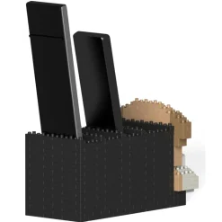 Jekca - English Bulldog Remote Control Rack 01S - Lego - Sculpture - Construction - 4D - Brick Animals - Toys - Avvenice