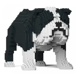 Jekca - English Bulldog 01S-M04 - Lego - Sculpture - Construction - 4D - Brick Animals - Toys - Avvenice