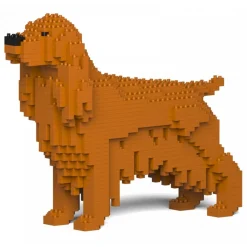 Jekca - English Cocker Spaniel 01-M03 - Big - Lego - Sculpture - Construction - 4D - Brick Animals - Toys - Avvenice