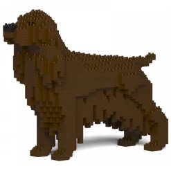 Jekca - English Cocker Spaniel 01-M04 - Big - Lego - Sculpture - Construction - 4D - Brick Animals - Toys - Avvenice