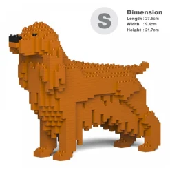 Jekca - English Cocker Spaniel 01S-M03 - Lego - Sculpture - Construction - 4D - Brick Animals - Toys - Avvenice