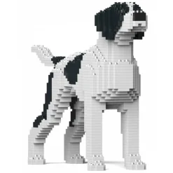Jekca - English Pointer 01-M02 - Big - Lego - Sculpture - Construction - 4D - Brick Animals - Toys - Avvenice