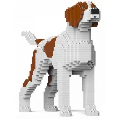 Jekca - English Pointer 01S-M01 - Lego - Sculpture - Construction - 4D - Brick Animals - Toys - Avvenice