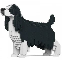 Jekca - English Springer Spaniel 01-M02 - Big - Lego - Sculpture - Construction - 4D - Brick Animals - Toys - Avvenice