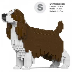 Jekca - English Springer Spaniel 01S-M03 - Lego - Sculpture - Construction - 4D - Brick Animals - Toys - Avvenice