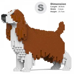Jekca - English Springer Spaniel 01S-M01 - Lego - Sculpture - Construction - 4D - Brick Animals - Toys - Avvenice