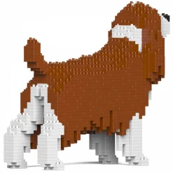 Jekca - English Springer Spaniel 01-M01 - Big - Lego - Sculpture - Construction - 4D - Brick Animals - Toys - Avvenice