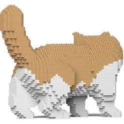Jekca - Exotic Shorthair Cat 01S-M01 - Lego - Sculpture - Construction - 4D - Brick Animals - Toys - Avvenice