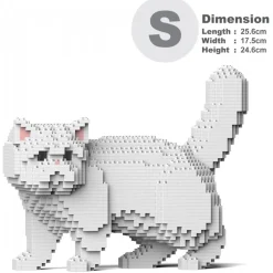 Jekca - Exotic Shorthair Cat 01S-M03 - Lego - Sculpture - Construction - 4D - Brick Animals - Toys - Avvenice