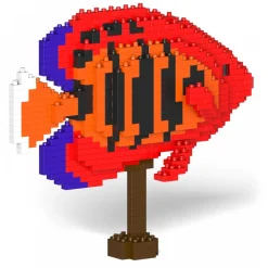 Jekca - Flame Angelfish 01S - Lego - Sculpture - Construction - 4D - Brick Animals - Toys - Avvenice