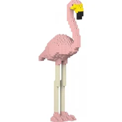 Jekca - Flamingo 01S-M02 - Lego - Sculpture - Construction - 4D - Brick Animals - Toys - Avvenice