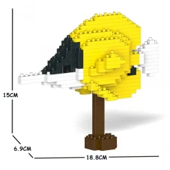 Jekca - Forceps Butterflyfish 01S - Lego - Sculpture - Construction - 4D - Brick Animals - Toys - Avvenice