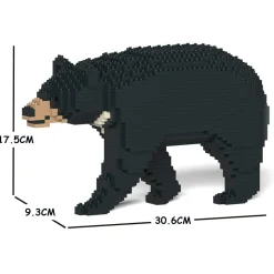 Jekca - Formosan Black Bear 01S - Lego - Sculpture - Construction - 4D - Brick Animals - Toys - Avvenice