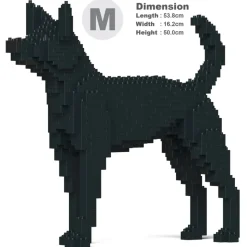 Jekca - Formosan Mountain Dog 01 - Big - Lego - Sculpture - Construction - 4D - Brick Animals - Toys - Avvenice
