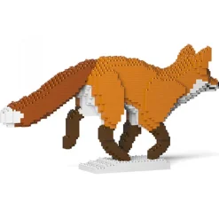 Jekca - Fox 05 - Big - Lego - Sculpture - Construction - 4D - Brick Animals - Toys - Avvenice