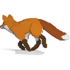 Jekca - Fox 05 - Big - Lego - Sculpture - Construction - 4D - Brick Animals - Toys - Avvenice