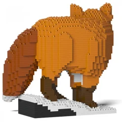 Jekca - Fox 03 - Big - Lego - Sculpture - Construction - 4D - Brick Animals - Toys - Avvenice